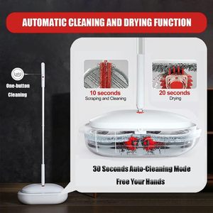 Mopa Eléctrica Inalámbrica con Autolimpieza y Cubeta, Fregadora Automática, Mopa Giratoria Eléctrica para Limpieza de Pisos - Product Image 3