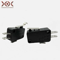 Micro-interrupteur avec deux bornes normalement ouvertes et normalement fermées, pour machine de lavage de voitures/four à micro-ondes/réchaud électrique 16A/250V