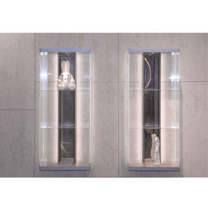 Tủ trưng bày rượu vang bằng kính pha lê ZYTH, gắn tường, kính cường lực, có đèn LED, hiện đại, dùng cho nhà bếp và phòng ăn - Product Image 4