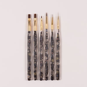 Juego de Pinceles de <span class=keywords><strong>Uñas</strong></span> Acrílicas Profesionales de Alta Calidad, Multifuncionales, con Mango Plano de Acrílico y Pincel de Pintura Importado de Corea, <span class=keywords><strong>2022</strong></span> - Product Image 1