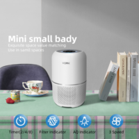 Purificateur d'air électrique domestique avec filtre HEPA pour la fumée, les allergies, les squames d'animaux, moniteur de qualité de l'air, indicateur de filtre