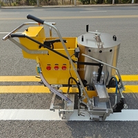 Machine de marquage routier à colle thermofusible à poussée manuelle pour peinture routière, livraison rapide