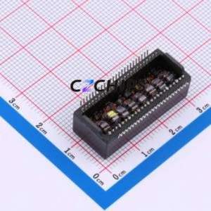 G4818CG LAN Transformer SMD-48P,30.5x12.7mm Inductor 1CT:1CT Dual <b>Port</b> 100/1000 Base-T POE - Product Image 2