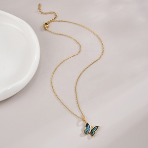 Fy đồ trang sức thời trang quyến rũ & Mặt dây chuyền tự làm bào ngư vỏ bốn lá hoa bướm cỏ ba lá hình bầu dục Mặt dây chuyền quyến rũ cho Vòng cổ làm - Product Image 6