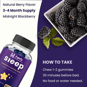 Gummies à la mélatonine Good Dream en marque privée OEM, soutien vitaminique pour le sommeil des hommes et des femmes, amélioration de la mémoire, fruits naturels pour nouveau-nés - Product Image 2
