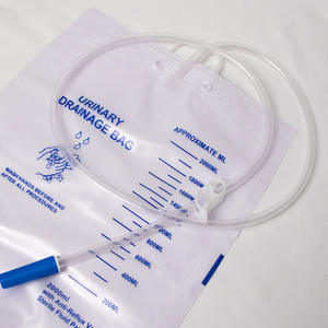 विदेशी व्यापार सीमा पार डिस्पोजेबल चिकित्सा एंटी-रिफ्लक्स मूत्र जल निकासी बैग वेलक्रो बंद करने के लिए - Product Image 4