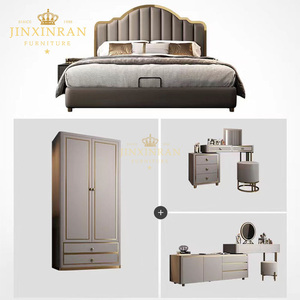 Lit moderne de luxe, doux et confortable, <span class=keywords><strong>taille</strong></span> Queen/<span class=keywords><strong>King</strong></span>, avec rangement, rembourré, meubles de chambre à coucher assemblés - Product Image 5