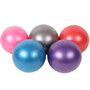 Venta al por mayor 25CM Ecológico Anti Burst <span class=keywords><strong>Pilates</strong></span> PVC Mini Yoga <span class=keywords><strong>Ball</strong></span> Con Paja Fitness Estabilidad Ejercicio - Product Image 1