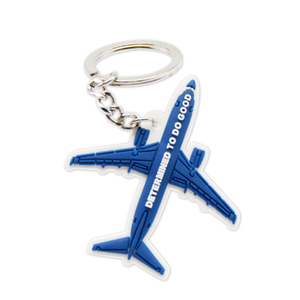Portachiavi personalizzato con incisione A Plane Ride Away e ciondolo aereo - Regalo di viaggio sicuro per coppie, piloti, assistenti di volo, viaggiatori - Italia