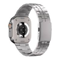 Bracelet de montre en titane ultra-luxe réglable pour montre 49 mm, fermoir magnétique - Bracelet de remplacement pour montres intelligentes séries 1-10
