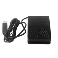 Adaptador USB de teclado y ratón preprogramado con control de pedal para juegos de PC, multimedia y imágenes de ultrasonido