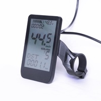 Speedometer Sepeda Listrik Kustom 24V 36V 48V 52V 60V 72V Lcd E-bike Display Meter Panel Kontrol dengan Steker Tahan Air