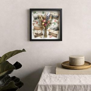 Designs Wholesale <b>8x8</b>/8x10/10x10/12x12 Inch 3D Wooden Shadow Box <b>Frames</b> with Glass,3CM/5CM Deep Display Case for Crafts - Product Image 4