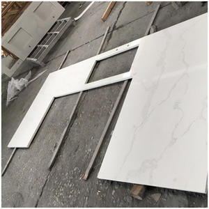 Comptoirs <span class=keywords><strong>de</strong></span> <span class=keywords><strong>cuisine</strong></span> et <span class=keywords><strong>de</strong></span> salle <span class=keywords><strong>de</strong></span> bain en quartz effet marbre blanc Calacatta haute résistance à la chaleur pour projets immobiliers à grande échelle - Product Image 3