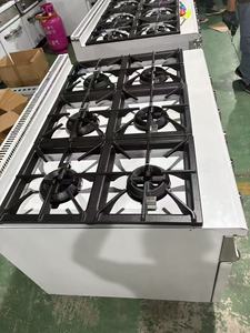 Chất Lượng Cao 6-Đầu Burner Bếp Bếp Bánh Ứng Dụng Chế Biến Thực Phẩm Thiết Bị Nấu Ăn Với Tủ Động Cơ Thành Phần Lõi - Product Image 3