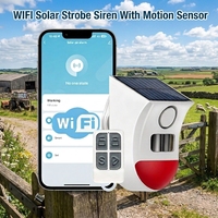 Détecteur de mouvement infrarouge intelligent sans fil Tuya WiFi, sirène stroboscopique solaire extérieure, alarme sonore, étanche IP65, haute sensibilité