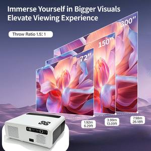 1080P Android 3D 4k Full HD Portable Smart Video Projector 4K avec objectif de mise au point automatique Prise américaine Son stéréo <span class=keywords><strong>pour</strong></span> <span class=keywords><strong>Home</strong></span> Cinéma Cinéma - Product Image 4