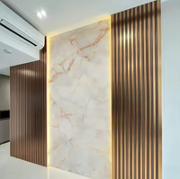 Panneau mural en marbre UV Crystal Board, imperméable, imitation marbre, protégé contre les UV, pour mur d'arrière-plan de télévision, finition haute brillance
