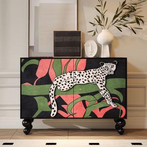 French <b>Cream</b> Wood Modern Durable <b>Sideboard</b> Cabinet with Customized Color & Size for Dining/Living Room Home Furniture - Product Image 1