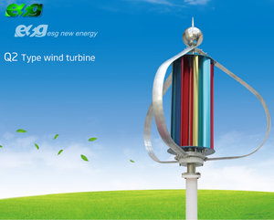 กังหันลมแนวตั้งประสิทธิภาพสูงไร้เสียงรบกวน 1 กิโลวัตต์ ราคาดีที่สุด - Product Image 3