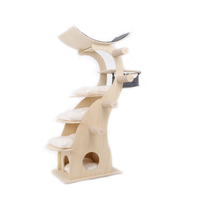 Arbre à chat de luxe moderne OEM, 160 cm, haute qualité, grand modèle, vente chaude, écologique, durable, jouets interactifs pour animaux de compagnie, bois et sisal