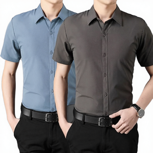 Camisas de Vestir para Hombre, Primavera 2026, Más Vendidas, de Alta Gama, Antiarrugas, Tejidas, Transpirables, Sin Planchado, Estilo Casual de Negocios - Product Image 4