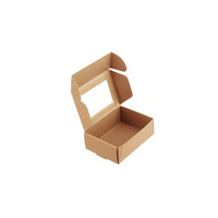 Prix de gros Boîte de papier pour savon en carton Boîte d'emballage transparente en PVC kraft