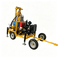 Foreuse de puits d'eau portable 22 CV avec mouvement flexible pour zones isolées