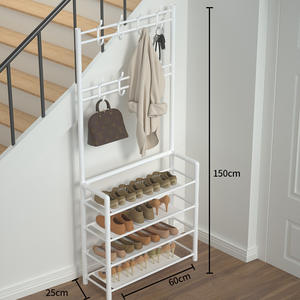 Porte-manteau sur pied pour la maison, la chambre et le salon, gain de place, en alliage de zinc, moderne et simple - Product Image 3