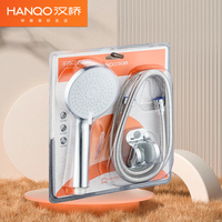 Pommeau de douche à main en plastique ABS 5 fonctions Tuyau en acier inoxydable et support mural