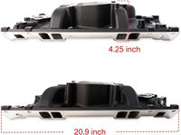 Collecteur d'admission pour Chevrolet SB noire avec culasses Vortec 1996 et versions ultérieures, Professional 52007, identique à Ed2116, faible profil pour ralenti -5500 tr/min