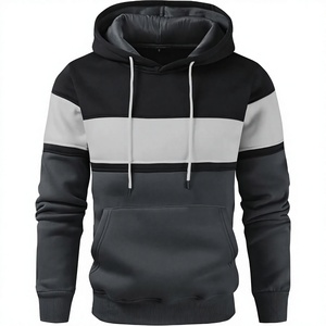Sudadera con Capucha para Hombre, Color Sólido, Corte Regular, Informal, Tejida, con Bolsillo, Estilo Invernal, 100% Algodón - Product Image 2
