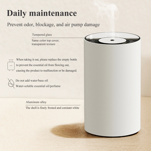 Luce notturna ad aria fredda diffusori di profumo di Aroma per auto senz'<span class=keywords><strong>acqua</strong></span> umidificatore diffusore per nebulizzatore diffusore di olio essenziale personale senza <span class=keywords><strong>acqua</strong></span> - Product Image 4