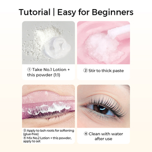 ICONSIGN Camellia LAMI MIX Lotion Épaississante Sans Colle pour Rehaussement <span class=keywords><strong>de</strong></span> Cils, Augmente la Viscosité, Kératine 2-en-1, Poudre Coréenne pour Rehaussement <span class=keywords><strong>de</strong></span> Cils Effet Cristal - Product Image 6