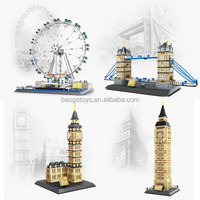 Bricolage blocs de construction Tower Bridge de Londres jouet en plastique blocs personnalisés jouets briques éducatifs 6 ans 3D pour enfants cadeau jouets