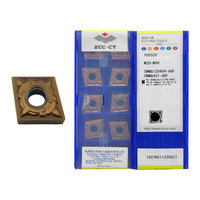 ZCC Serie CNMG CNMG12 16 19 Herramienta de Torneado de Carburo de Tungsteno de Alta Eficiencia, Cabezal de Corte de Carburo, Doble Cara con Diamante Grande, 10 Piezas