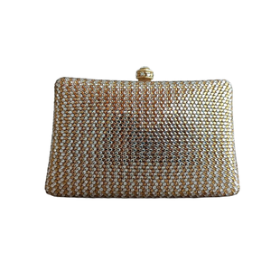 Bolso de mano cuadrado con pedrería brillante para mujer, bolso de noche con cristales deslumbrantes para fiesta, cita nocturna, festival - Product Image 5
