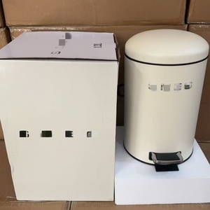 Cesto de Basura de Plástico de 12L de Diseño de Lujo, Estilo Retro, con Pedal, para Hogar y Oficina, en Varios Colores Vibrantes - Product Image 6