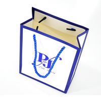 Bolsa de Papel para Compras con Impresión Personalizada, Laminación Mate, Papel Dorado, Empaque de Regalo de Lujo, Bolsa de Marca para Boutique