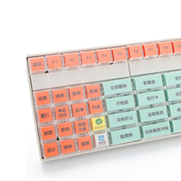 Tüm 105 tuşları USB programlanabilir klavye Relegendable Keycaps KB105A