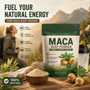 Extracto de Raíz de Maca Orgánica en Polvo, Antioxidante, Aumenta la Energía, Refuerza el Sistema Inmunitario, Certificado Halal, Suplemento de 100g para Adultos, No para Niños - Product Image 2