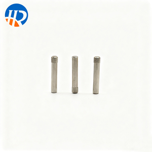 HR thép không gỉ kết thúc sáng vai đầu phẳng xây dựng sử dụng tùy chỉnh Knurled <span class=keywords><strong>pin</strong></span> với trục nổi mịn - Product Image 5