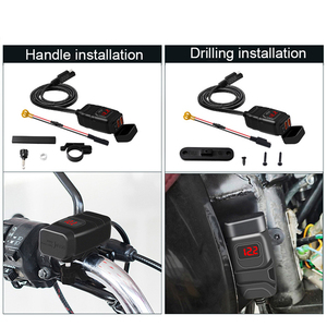 Bộ sạc điện thoại di động <span class=keywords><strong>USB</strong></span> kép dành cho xe máy 12V Sạc nhanh với đồng hồ đo điện áp chống nước - Product Image 2