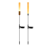 Noël solaire blanc chaud acrylique barre inoxydable tuyau étanche LED roseau lumière