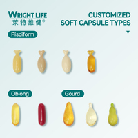 Complexe de santé de la prostate Plus, capsule molle, complément alimentaire pour la santé de la prostate pour adultes, 60 unités, étiquette privée personnalisée par Wright Life