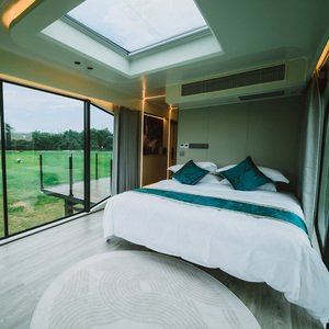 R5 hiện đại prefab nhà nhôm hợp kim vỏ khu nghỉ mát phong cách đúc sẵn nhà di động cắm trại không gian viên nang - Product Image 6