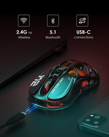 Souris de jeu sans fil GravaStar Mercury M2 en gros, 26000 DPI, capteur PAW3395, 79g, légère