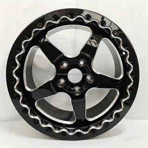 Jantes forgées sur mesure 18x12 18x10 pouces 5x120.65 1 pièce noire usinée avec bec de cygne pour course de dragsters pour Chevrolet Corvette Grand Sport - Product Image 4