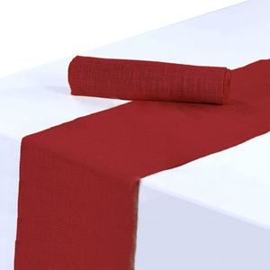 Camino de Mesa de Lino Color Claret para Decoración de Banquetes y Fiestas de Boda, Mantel para Mesa de Comedor - Product Image 1