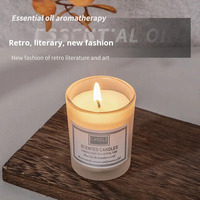 Coffret Cadeau de Bougies Parfumées en Cire de Soja Artisanales Vintage Non Toxiques Écologiques pour l'Aromathérapie, Rafraîchissement de l'Air, Amélioration du Sommeil, Parfum Fruité pour les Fêtes